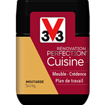 Testeur de peinture rénovation cuisine Perfection moutarde satin 75ml - V33