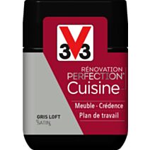 Testeur de peinture rénovation cuisine Perfection gris loft satin 75ml - V33