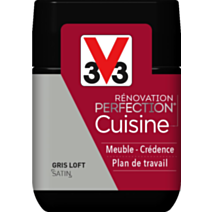 Testeur de peinture rénovation cuisine Perfection gris loft satin 75ml - V33