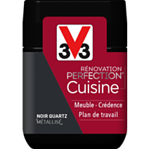 Peinture rénovation cuisine Perfection noir quartz satin testeur 75ml - V33