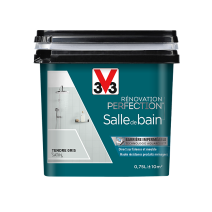 Peinture rénovation salle de bain tendre gris satin 0,75l - V33