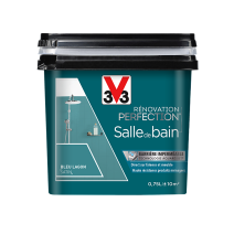 Peinture rénovation salle de bain bleu lagon satin 0,75l - V33