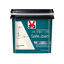 Peinture rénovation salle de bain rose poudre satin 0,75l - V33