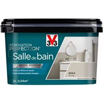 Peinture rénovation salle de bain Perfection seigle satin 2L - V33