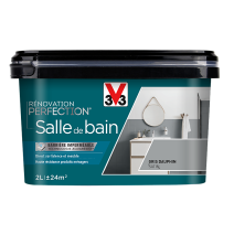 Peinture rénovation salle de bain Perfection gris dauphin satin 2L - V33