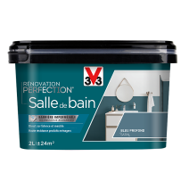 Peinture rénovation salle de bain Perfection bleu profond satin 2L - V33