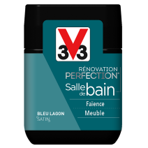 Testeur rénovation salle de bain bleu lagon satin 75ml - V33