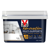 Peinture Rénovation Multisupport blanc satin 0,50 L - V33 