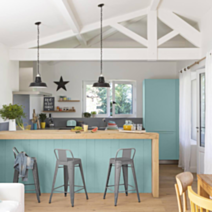 Peinture Rénovation Multisupport bleu nordique satin 0,5L - V33