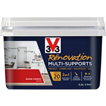 Peinture Rénovation Multisupport rouge caprice satin 0,5L - V33