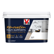 Peinture Rénovation Multisupport blanc satin 2L - V33
