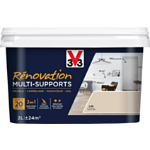 Peinture Rénovation Multisupport lin satin 2L - V33