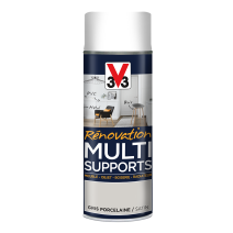 Peinture Rénovation Multisupport gris satin aérosol 400ml - V33