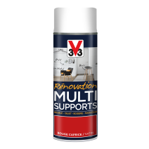 Peinture Rénovation Multisupport rouge caprice satin aérosol 400 ml - V33