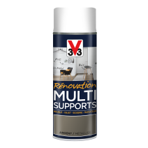 Peinture Rénovation Multi support argent satin aérosol 400 ml - V33