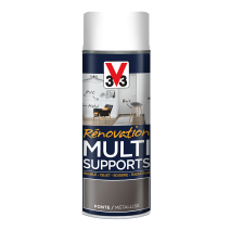 Peinture Rénovation Multisupport fonte satin aérosol 400 ml - V33