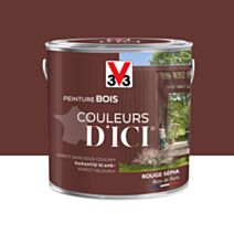 PEINTURE V33  BOIS COULEURS D’ICI ®  ROUGE SEPIA 2 L