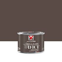 PEINTURE V33  FER COULEURS D’ICI ®  MARRON BRULE 125 ML