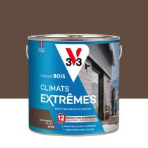 Peinture bois Climats Extrêmes Brun Normand Satin 2L - V33