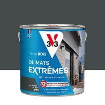 Peinture bois Climats Extrêmes Noir charbon Satin 2L - V33