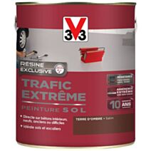 Peinture sol satin terre d'ombre satin 2,5L - V33