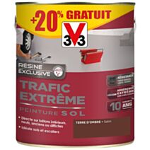 Peinture sol satin terre d'ombre satin 3L - V33
