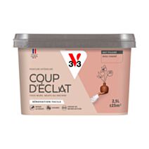 Peinture intérieure mat Coup d'Éclat rose cendre 2,5 L - v33
