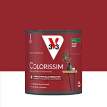 Peinture intérieure Colorissim® Rouge Rubis Satiné 0,5L - V33