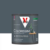 Peinture intérieure Colorissim® Anthracite Satiné 0,5L - V33