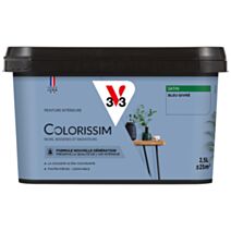 Peinture colorissim 2,5 l satin bleu givré