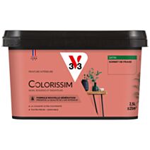 Peinture colorissim 2,5 l satin sorbet fraise
