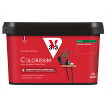 Peinture colorissim 2,5 l satin rouge caprice