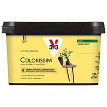 Peinture colorissim 2,5 l satin jaune vichy