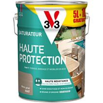 Saturateur Haute Protection Bois Grisé Mat 6L - V33