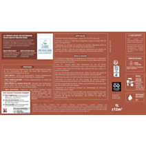 Vernis Haute Protection Ecolabel chêne clair Satin 1L - V33