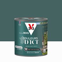 Peinture Bois Couleurs D’Ici® Vert Profond 0,5L - V33
