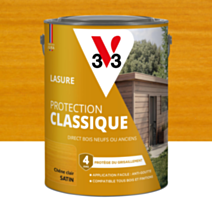 Lasure Protection Classique chêne clair Satin 5L - V33