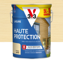 Lasure Haute Protection incolore Satin 5L + 20% - V33