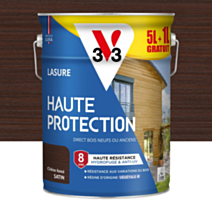 Lasure haute protection 5 l chêne foncé + 1 l offert
