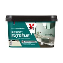 Peinture Cuisine et bains Resist Extrême beige sable velours 2L - V33