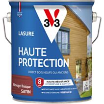 Lasure Haute Protection rouge basque Satin 2,5L - V33