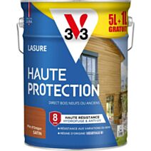 Lasure haute protection 5 l pin oregon
+ 1 l offert