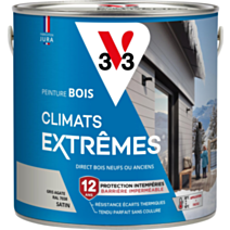 Peinture bois Climats Extrêmes gris agate satin 2L - V33