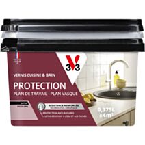 Vernis protection cuisine et bain satiné 375ml - V33