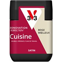 Peinture rénovation cuisine beige satiné 75ml - V33