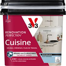 Peinture rénovation cuisine bleu 0,75L - V33