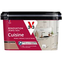 Peinture rénovation cuisine brun ocre satiné 2L - V33