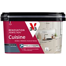 Peinture rénovation cuisine bleu orage mat 2L - V33