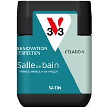 Peinture Rénovation Perfection salle de bain celadon satin 75ml - V33