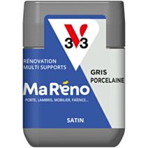 Testeur peinture Ma Reno gris porcelaine satiné 75ml - V33